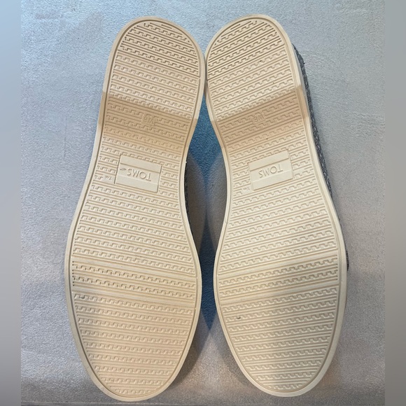 New Tom’s Quincy Chambray Dot Canvas Docksider Shoe Women’s size 8 - Picture 7 of 10